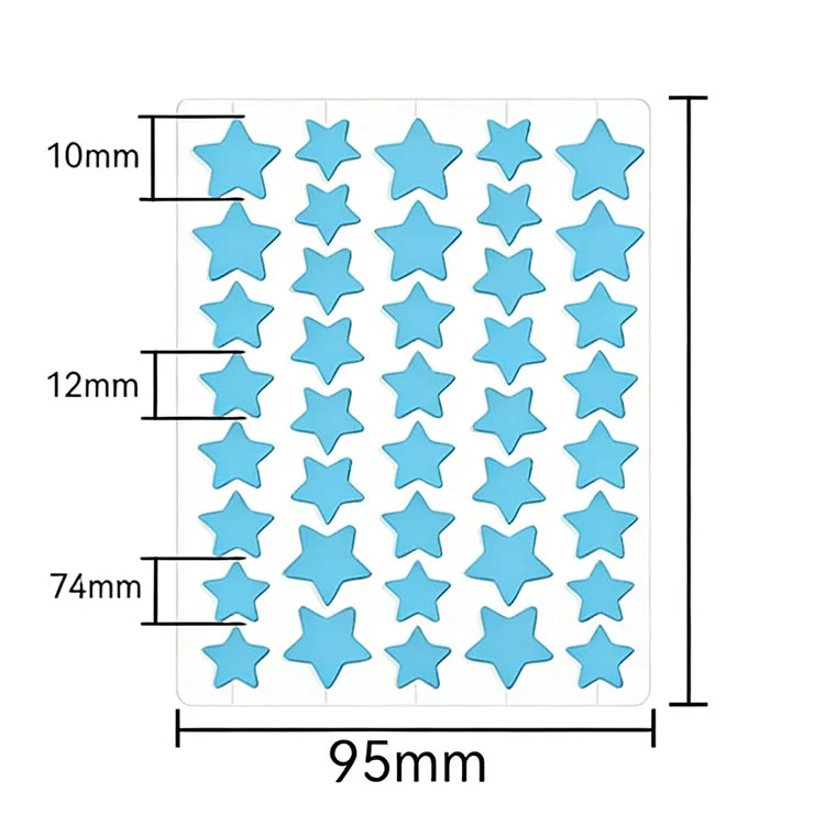 गोंडस पिंपल पॅच स्टिकर्स